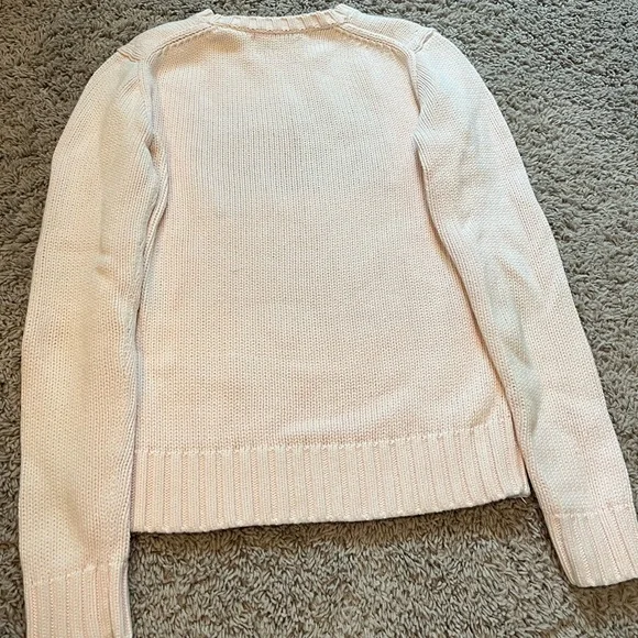 RARE Ralph Lauren Pink Pony American Flag Sweater USA Knit Crewneck - XS - Picture 7 of 7
